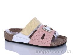 Шлепки, Sali-2 оптом 06-59 рожевий-жовт. к.