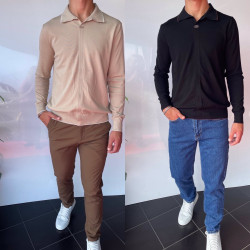 Свитера мужские (черный) оптом LIWALI 51034762 0105-131