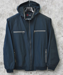 Куртки демисезонные мужские ZYZ БАТАЛ (темно-синий) оптом 49512687 233-1-15