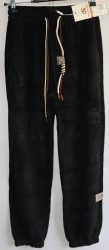 Спортивные штаны женские (black) оптом 68309574 928-1-20
