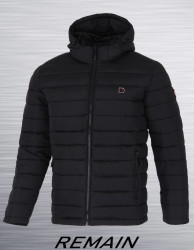 Куртки зимние мужские REMAIN БАТАЛ (черный) оптом 57148602 8520-13