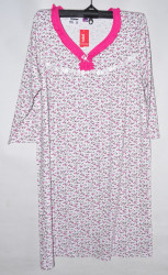 Ночные рубашки женские БАТАЛ на байке  оптом 71620459 1020-2