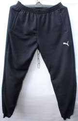 Спортивные штаны мужские БАТАЛ на флисе (темно синий) оптом 27603918 07 -47