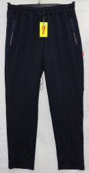 Спортивные штаны мужские БАТАЛ (dark blue) оптом 49230718 03-13