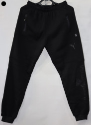 Спортивные штаны мужские на флисе (black) оптом 24379051 07-94