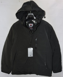 Куртки зимние мужские БАТАЛ (khaki) оптом 26451830 17-34