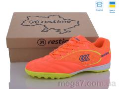 Футбольная обувь, Restime оптом DMB24139-1 orange-lime