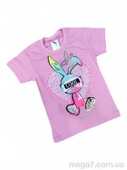 Футболка, Kids-modnik оптом 0117-2 рожевий