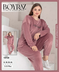 Ночные пижамы женские БАТАЛ оптом 94165702 15930-10
