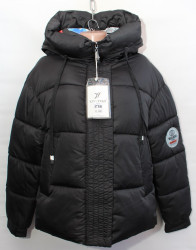 Куртки зимние женские YANUFEIZI (черный) оптом 46798352 218-12