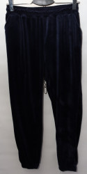 Спортивные штаны женские БАТАЛ (dark blue) оптом 27481930 01-6