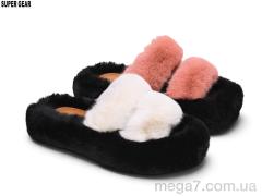Тапки, Super Gear оптом CA323-018 white-pink mix