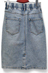 Спідниці джинсові жіночі БАТАЛ оптом DRAGON 