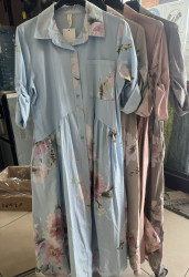 Платья-рубашки женские БАТАЛ оптом 26149783 05-20
