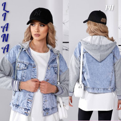 Куртки джинсовые женские оптом Liana 93748201 141-19