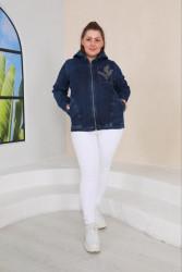 Куртки джинсовые женские БАТАЛ оптом 48271063 819-18