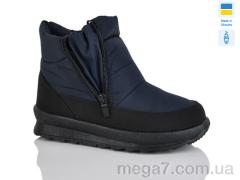 Ботинки, Selena оптом 114 синій однотон.