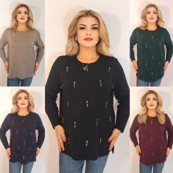 Свитера женские БАТАЛ оптом 79502483 47-7