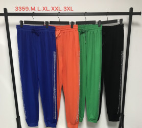 Спортивные штаны женские ПОЛУБАТАЛ (зеленый) оптом 43821709 3359-28