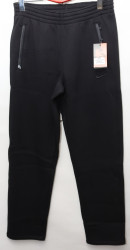 Спортивные штаны мужские на флисе (black) оптом 71093824 QA-1-41