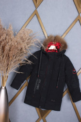 Куртки зимние подростковые (черный) оптом Китай 12049768 2351-80