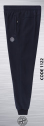 Спортивные штаны мужские на флисе (dark blue) оптом 64271350 1122-19