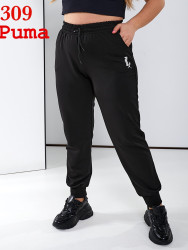 Спортивные штаны женские БАТАЛ (черный) оптом Турция 28105497 309-5