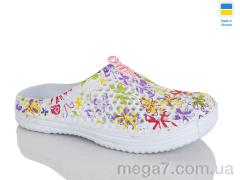 Кроксы, Зручне взуття оптом 107 біло-жовтий
