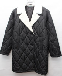 Куртки зимние женские ПОЛУБАТАЛ (black) оптом 23195487 9112-17