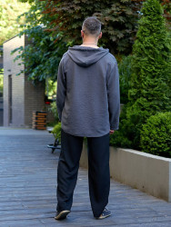 Батники чоловічі (темно-сірий) оптом VINS BRAND