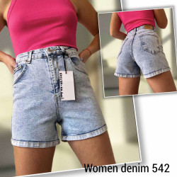 Шорты джинсовые женские WOMEN DENIM оптом 04916285 542-8