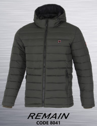 Куртки зимние мужские REMAIN (хаки) оптом 46987253 8041-40