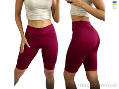 Велосипедки, Sport style оптом 571 бордовий