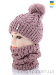 Шапка, Angelica оптом N3-19K d.pink