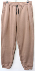 Спортивные штаны женские БАТАЛ на флисе оптом 97862143 02-4