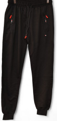 Спортивные штаны мужские БАТАЛ (черный) оптом 25341809 5847-22