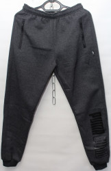 Спортивные штаны мужские на флисе (gray) оптом 91458037 02-7