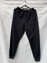 Спортивные штаны (чёрные) мужские оптом 72064135 68-78