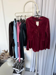 Ночные пижамы женские (зеленый) оптом 42839761 512-57