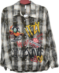 Сорочки жіночі ПОЛУБАТАЛ оптом BASE 