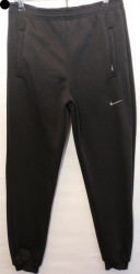 Спортивные штаны мужские на флисе (черный) оптом Турция 73849126 03-10