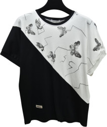 Футболки жіночі ПОЛУБАТАЛ оптом Kiss Me 