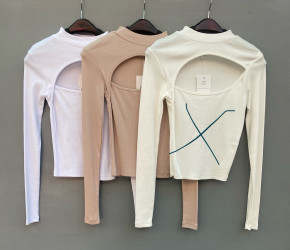 Лонгсливи (білі) жіночі оптом ---