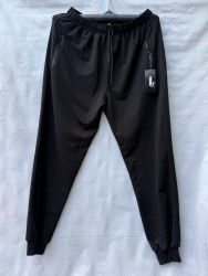 Спортивні штани БАТАЛ (чорні) чоловічі оптом