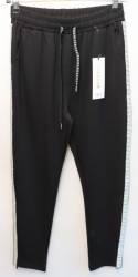 Спортивные штаны женские CLOVER (black) оптом 61895024 LM8883-78