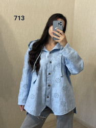 Куртки джинсовые женские оптом 53814672 713-84