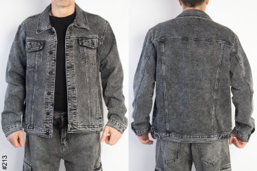 Куртки джинсовые мужские БАТАЛ оптом 87192406 213-162