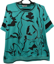 Футболки женские БАТАЛ оптом 39642175 756-113