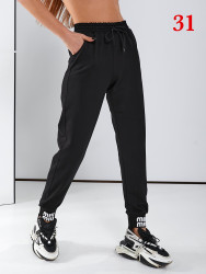 Спортивные штаны женские (черный) оптом Турция 69017843 31-7
