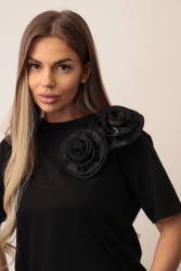 Футболки жіночі (чорний) оптом Туреччина